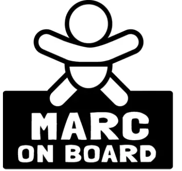 Aufkleber Name Baby an Board - TenStickers