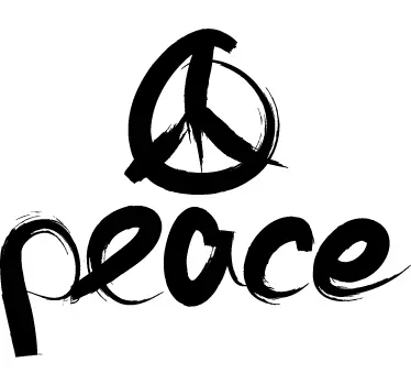 Wandtattoo Peace Zeichen - TenStickers