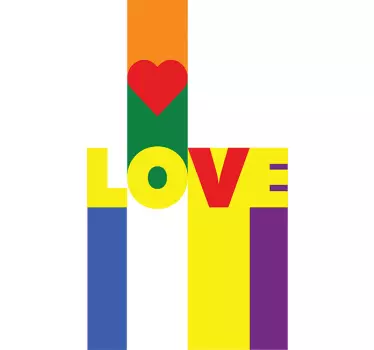 Aufkleber Pop Art Love - TenStickers
