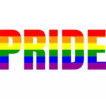 Aufkleber Pride Regenbogenfahne - TenStickers