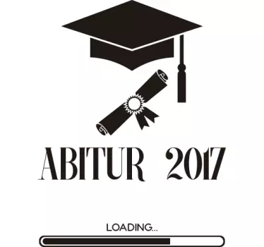 Autoaufkleber Abitur Loading - TenStickers