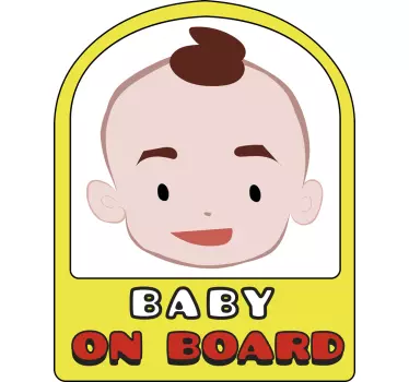 Autoaufkleber Baby an Bord - TenStickers