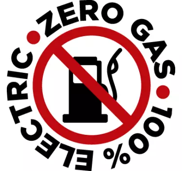 Sticker Zero Gas - TenStickers