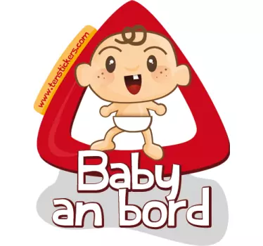 Warnschild Baby an Bord Aufkleber - TenStickers