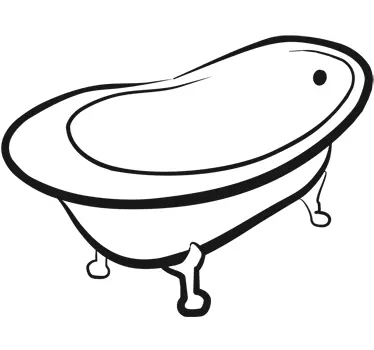 Badewanne Sticker - TenStickers