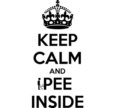 Badezimmer Keep Calm - TenStickers