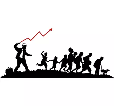Banksy Diktatur oder Demokratie Kunst Wandaufkleber - TenStickers