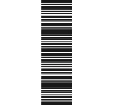 Barcode Glas Sticker - TenStickers