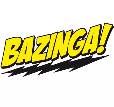 Bazinga Big Bang Theory Sticker - TenStickers