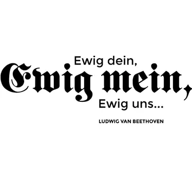 Beethoven Zitat Sticker - TenStickers