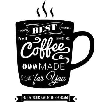 Best Coffee Aufkleber - TenStickers