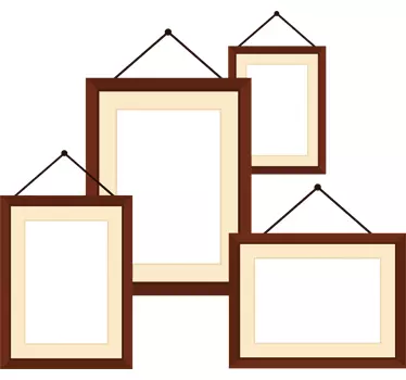 Bilderrahmen Set Aufkleber - TenStickers