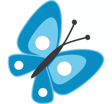 Wandtattoo Schmetterling blau - TenStickers