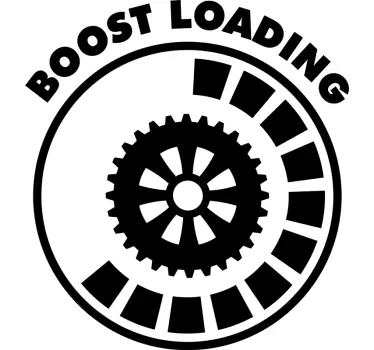 Boost Loading Text Auto Aufkleber - TenStickers
