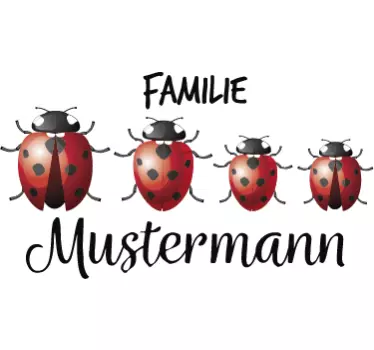 Briefkastenaufkleber Marienkäfer - TenStickers