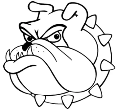 Bulldogge Zeichnung Sticker - TenStickers