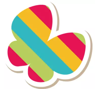 Wandtattoo Kinderzimmer bunte Linien - TenStickers