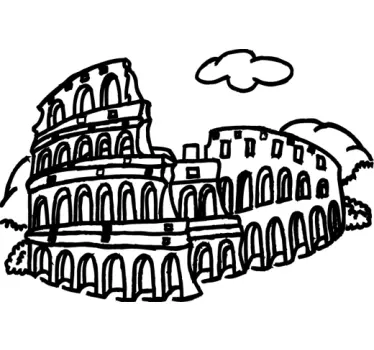Colosseum Aufkleber - TenStickers