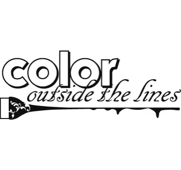 Colour Outside The Lines Sticker - TenStickers