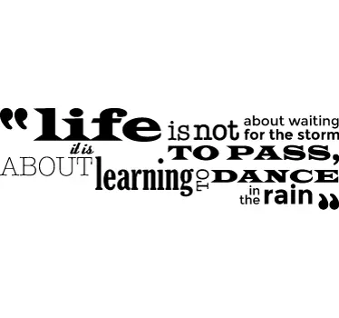Dance in the rain Sticker - TenStickers