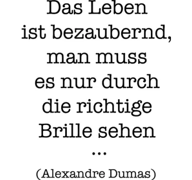 Das Leben ist bezaubernd Aufkleber - TenStickers