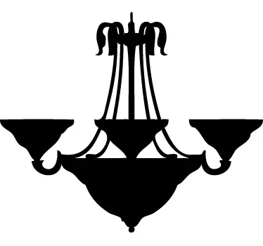 Deckenleuchte Silhouette Sticker - TenStickers