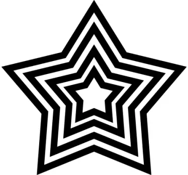 Dekoratives Stern Wandtattoo - TenStickers