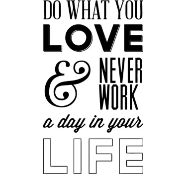 Do what you love Aufkleber - TenStickers