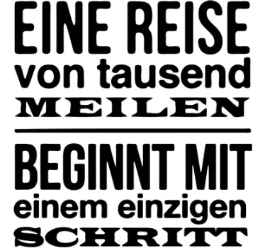 Eine Reise Aufkleber - TenStickers