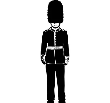 Einfarbiger Queen Guard Aufkleber - TenStickers