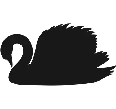 Eleganter Schwan Aufkleber - TenStickers