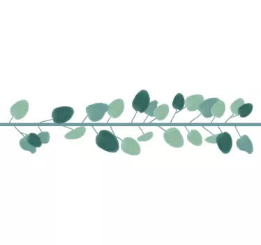 Eukalyptus Blätter Bordüren Aufkleber - TenStickers