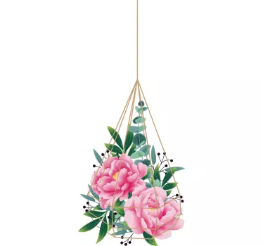 Eukalyptus Blumen Hängepflanze Wandtattoo - TenStickers