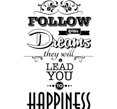 Follow Your Dreams Sticker - TenStickers