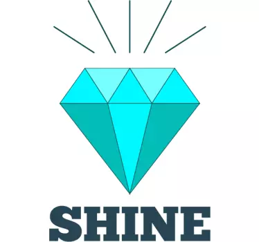 Glänzender Diamant Aufkleber - TenStickers