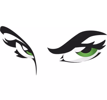 Grüne Augen Sticker - TenStickers