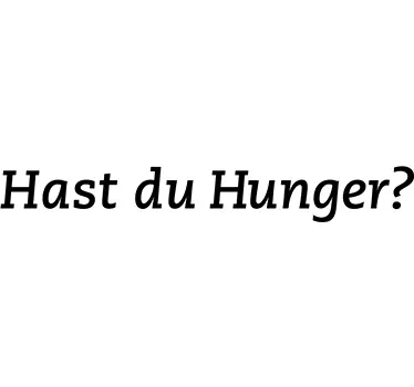 Hast Du Hunger Sticker - TenStickers