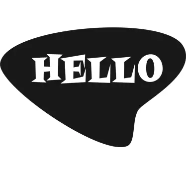 Hello Retro Aufkleber - TenStickers