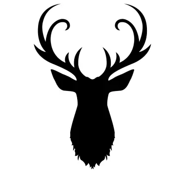 Hirsch silhouette Autoaufkleber - TenStickers