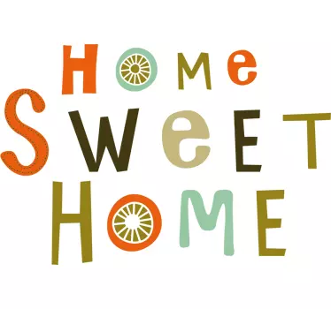 Home sweet home Aufkleber - TenStickers