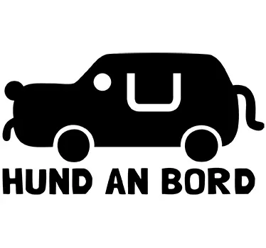 Hund im Auto Sticker - TenStickers