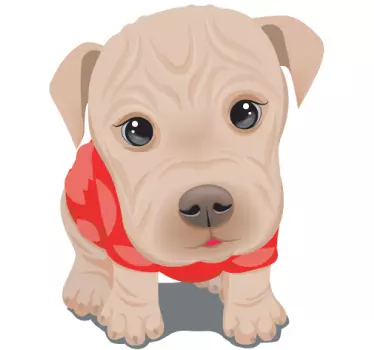 Hundewelpe Aufkleber - TenStickers