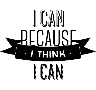 I think I can Aufkleber - TenStickers