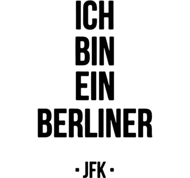 Ich bin ein Berliner Sticker - TenStickers