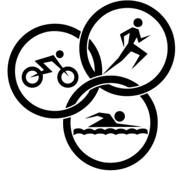Icons Triathlon Sticker - TenStickers