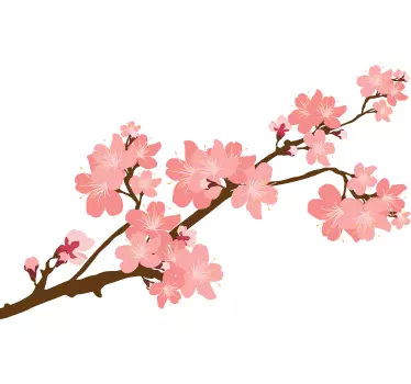 Japanische Kirschblüte Aufkleber - TenStickers