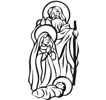Jesuskind Aufkleber - TenStickers