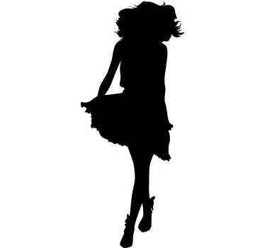 Junges Model Sticker - TenStickers
