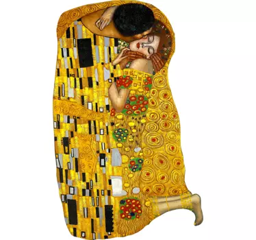 Klimt Der Kuss Wandtattoo - TenStickers