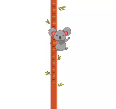 Koala Messlatte Wandtattoo - TenStickers